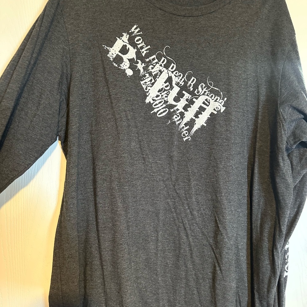 Gray Graphic Long Sleeve Shirt
